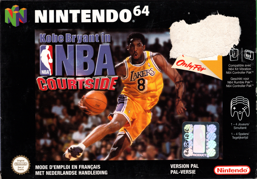 N64-Kobe Bryant in NBA Courtside (In doos) Tweedehands