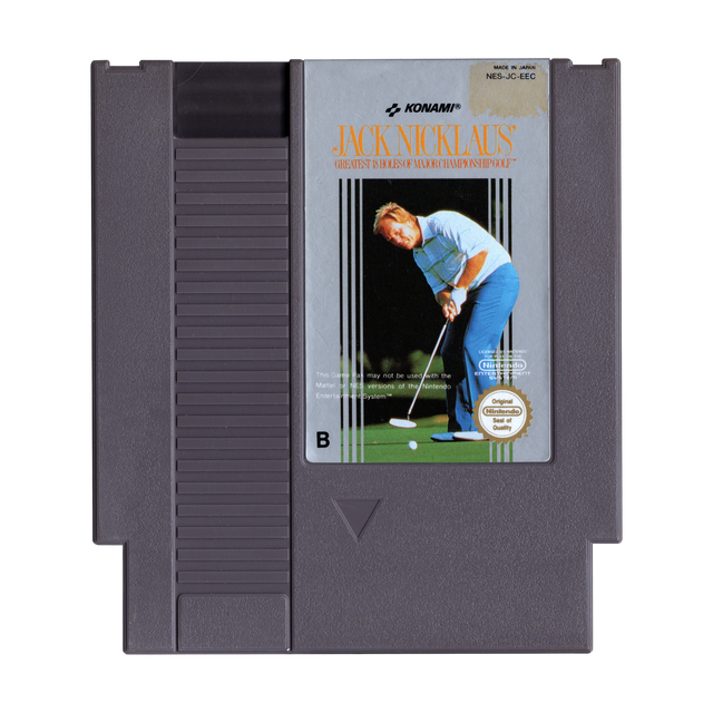 Nintendo NES Jack Nicklaus' Greatest 18 Holes of Major Championship Golf, losse cassette, tweedehands