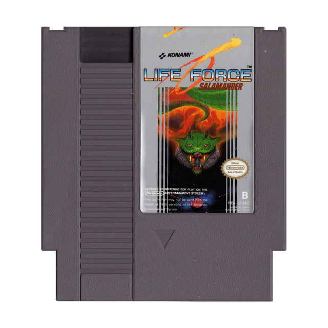 Nintendo NES Life Force Salamander, losse cassette, tweedehands