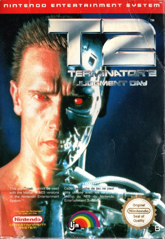 Nintendo NES Terminator 2 Judgment Day, doos voorkant, tweedehands