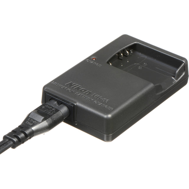 Nikon MH-63 acculader voor EN-EL10, grijze lader met netsnoer, tweedehands