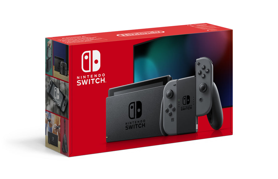 Nintendo-Switch Console Set V2 - Zwart/Grijs (Nieuw)