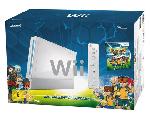 Nintendo-Wii Console - Wit + Inazuma Eleven Strikers (in doos) Tweedehands