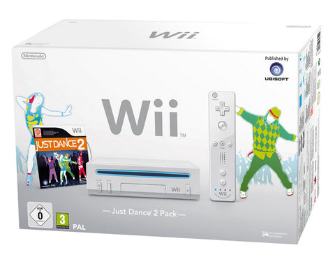 Nintendo-Wii Console - Wit + Just Dance 2 bundel (in doos) Tweedehands