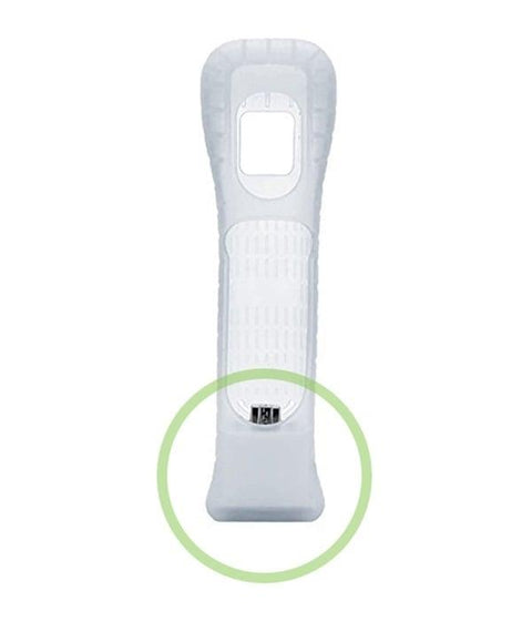 Nintendo-Wii Remote Controller (Voor Motion Plus Blokje) Siliconen Bescherm Cover - Wit Tweedehands