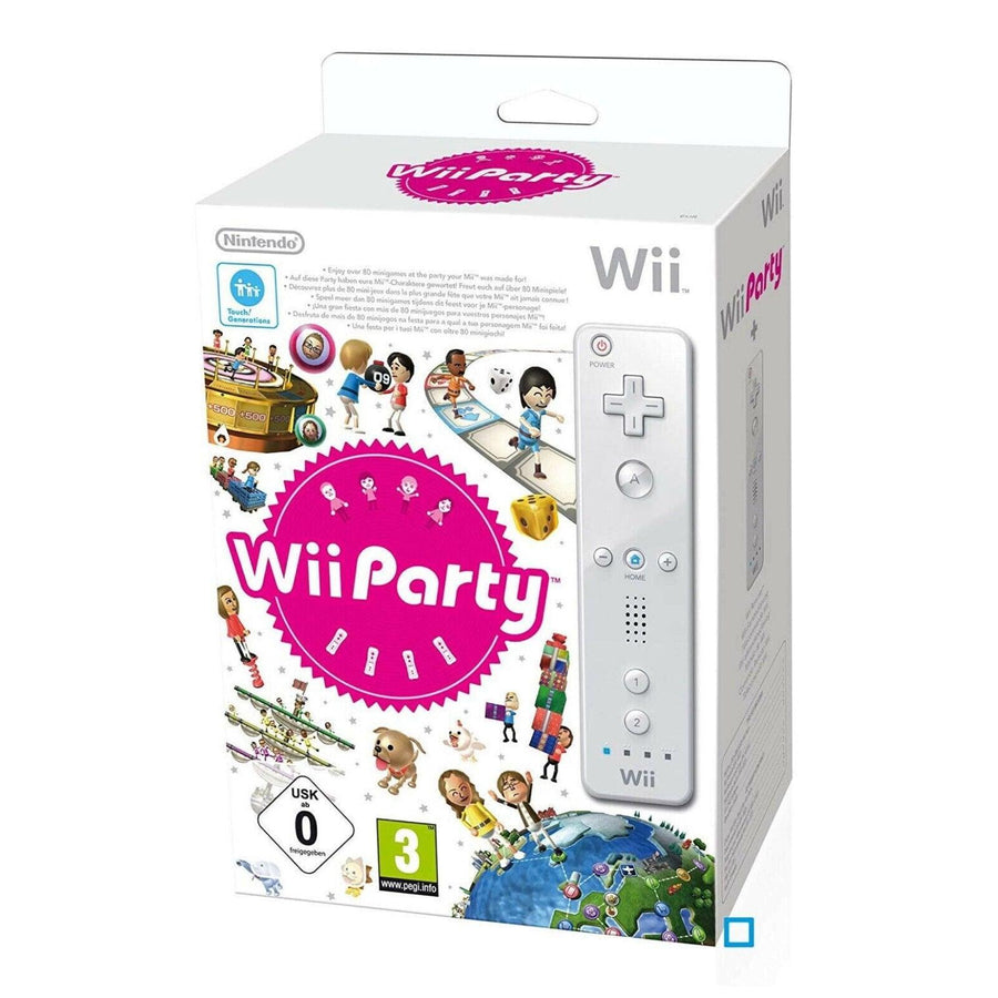 Nintendo-Wii Remote - Wit (Controller) + Wii Party (In doos) Tweedehands