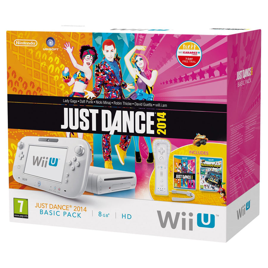 Nintendo-Wii U Console incl. Gamepad - Wit + Just dance 2014 Bundel (In doos) Tweedehands