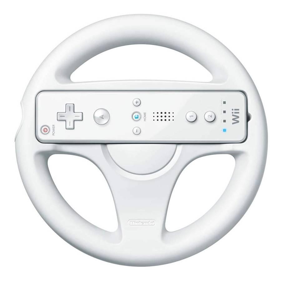 Nintendo-Wii Wheel - Wit Tweedehands