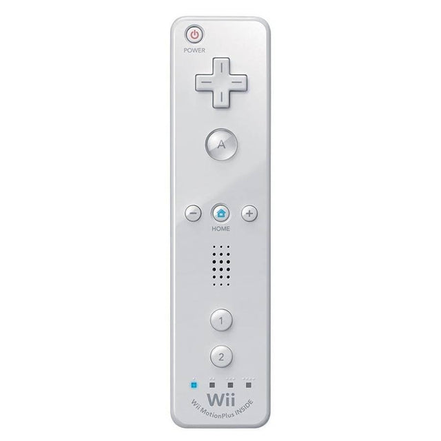 Nintendo Wii en Wii U Remote Motion Plus controller, wit, voorkant, tweedehands