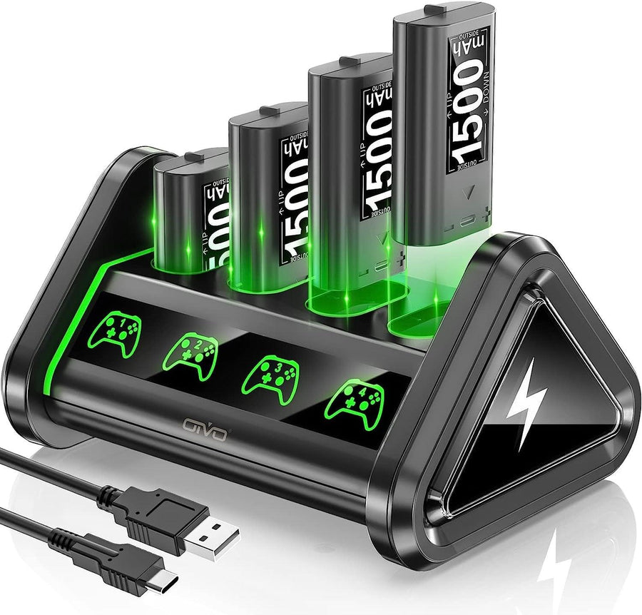 OIVO-Oplaadstation met 4 Batterijen voor Xbox One Tweedehands