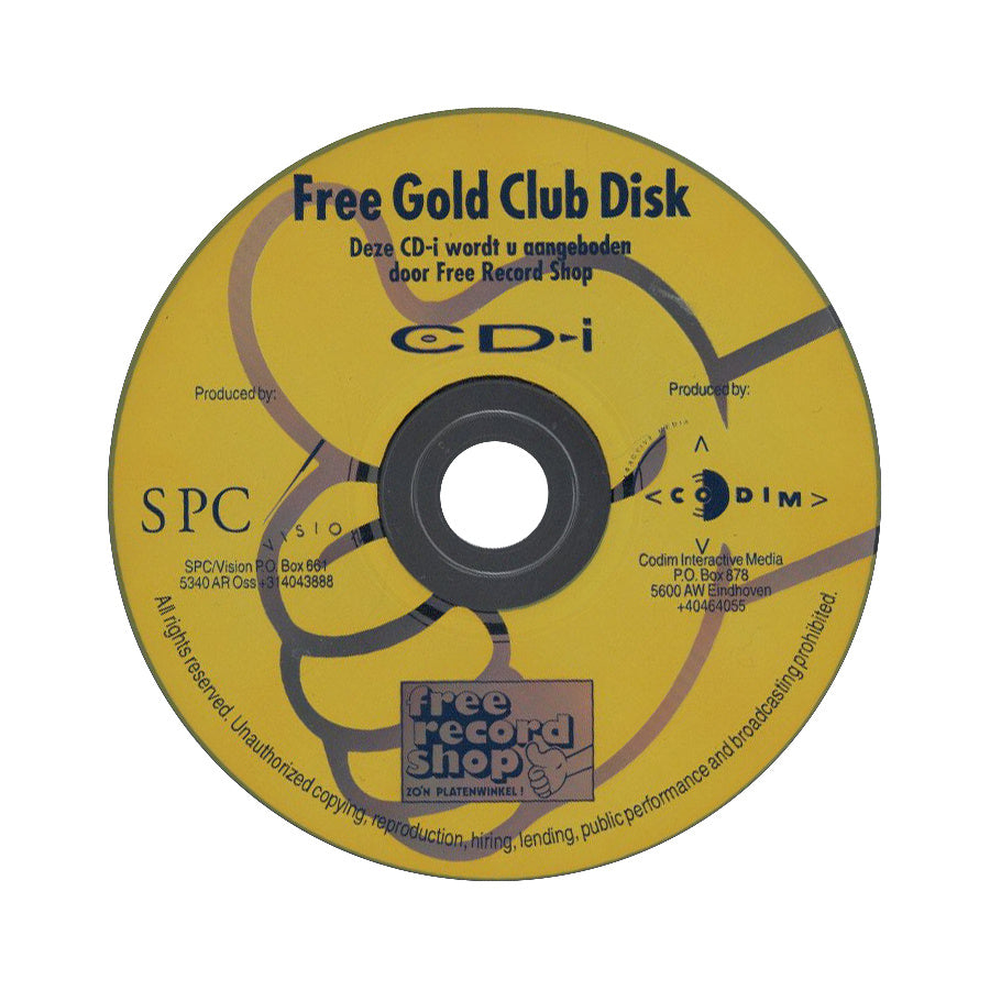 Philips CD-i / CDi-Free Gold Club Disk Tweedehands