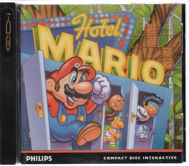 Philips CD-i Hotel Mario, doos voorkant, tweedehands