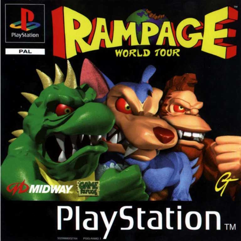 Playstation 1-Rampage World Tour Tweedehands