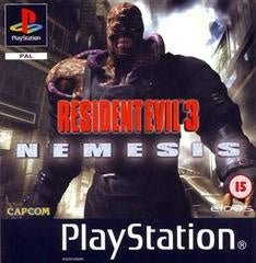 PlayStation 1 Resident Evil 3 Nemesis van Capcom en Eidos, PAL-hoes met het monster Nemesis in een straat, tweedehands