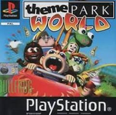PlayStation 1 Theme Park World, PAL-hoes met gillende figuren in een achtbaankarretje, tweedehands