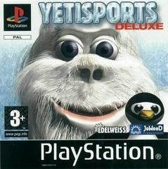 PlayStation 1 Yetisports Deluxe van JoWooD, PAL-hoes met lachende yeti, pinguïn en PEGI 3, tweedehands