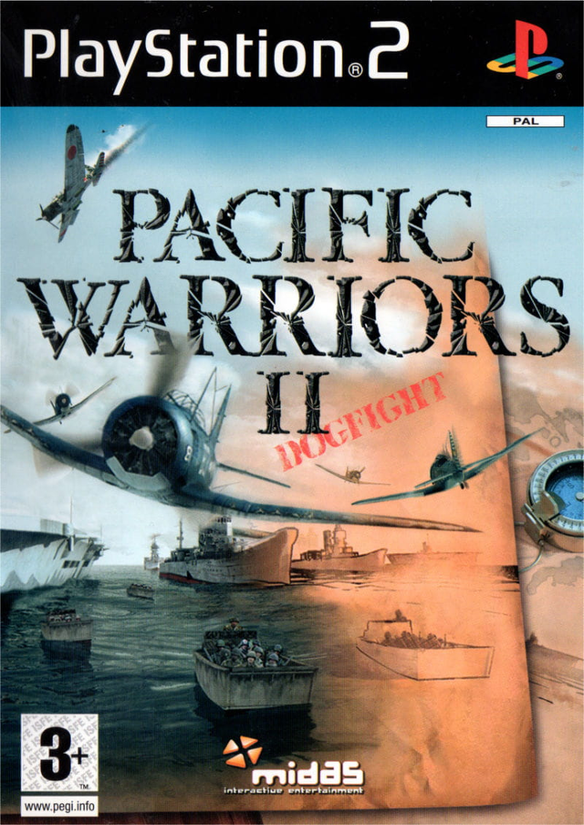 PlayStation 2 Pacific Warriors II Dogfight, doos voorkant, tweedehands