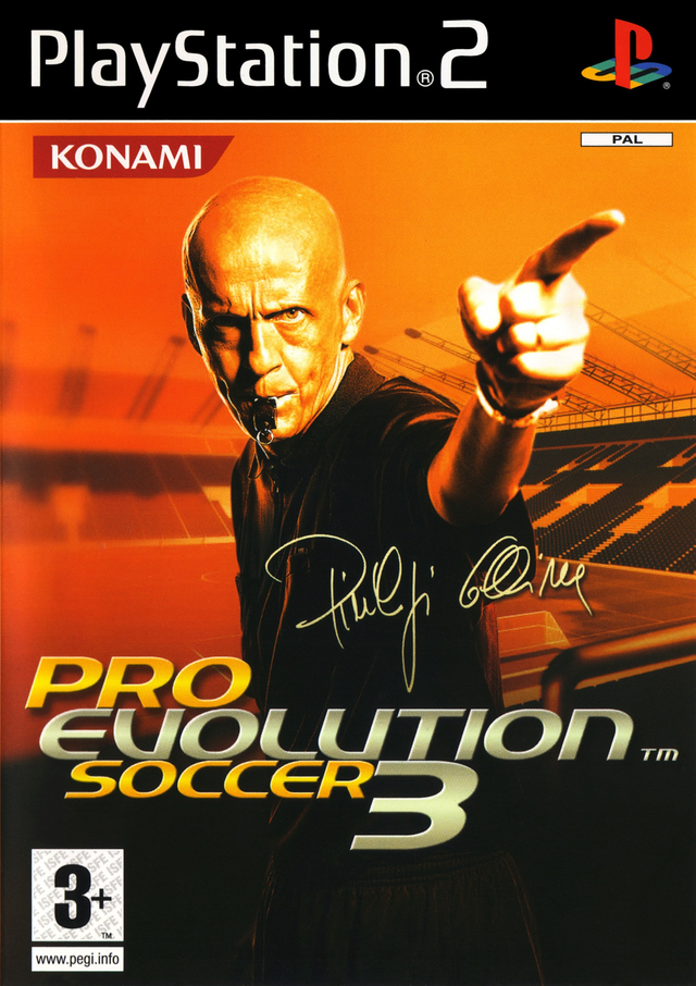 PlayStation 2 Pro Evolution Soccer 3, doos voorkant, tweedehands
