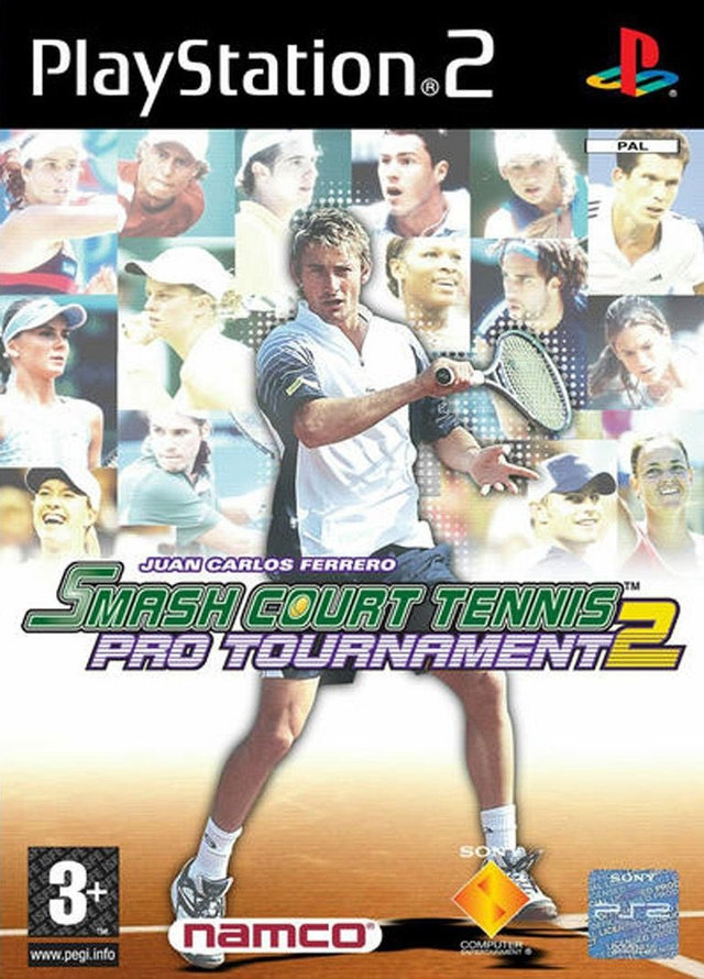 PlayStation 2 Smash Court Tennis Pro Tournament 2, doos voorkant, tweedehands