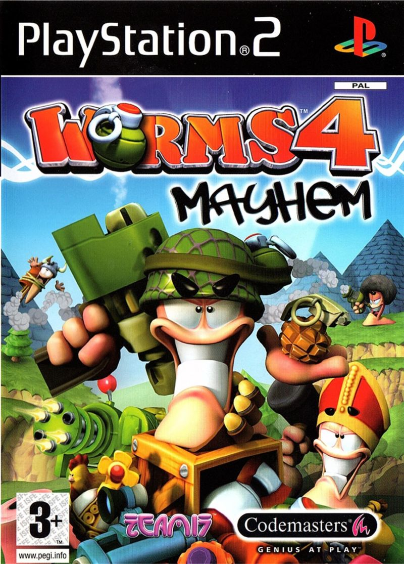 Playstation 2-Worms 4: Mayhem Tweedehands