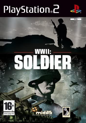 PlayStation 2 WWII Soldier, doos voorkant, tweedehands