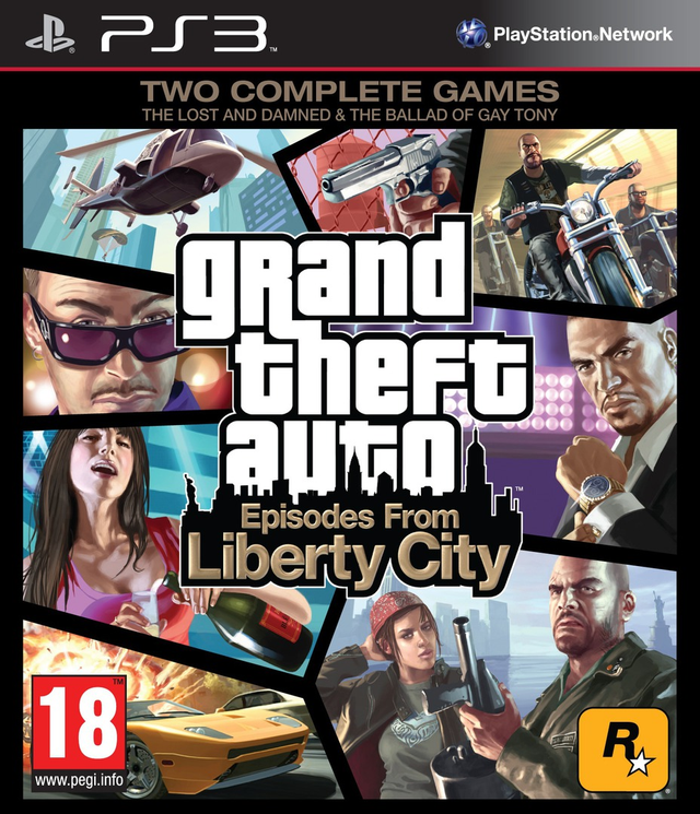 PlayStation 3 Grand Theft Auto Episodes from Liberty City, doos voorkant, tweedehands