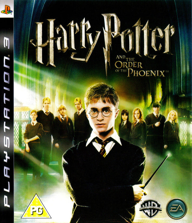 PlayStation 3 Harry Potter and the Order of the Phoenix, doos voorkant met Brits BBFC PG-label, tweedehands