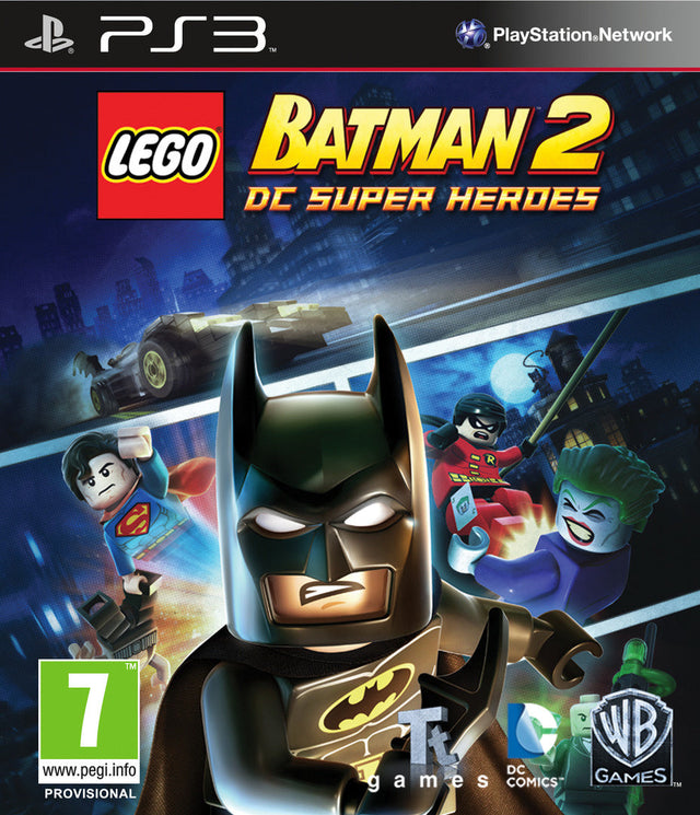 PlayStation 3 LEGO Batman 2 DC Super Heroes, doos voorkant, tweedehands