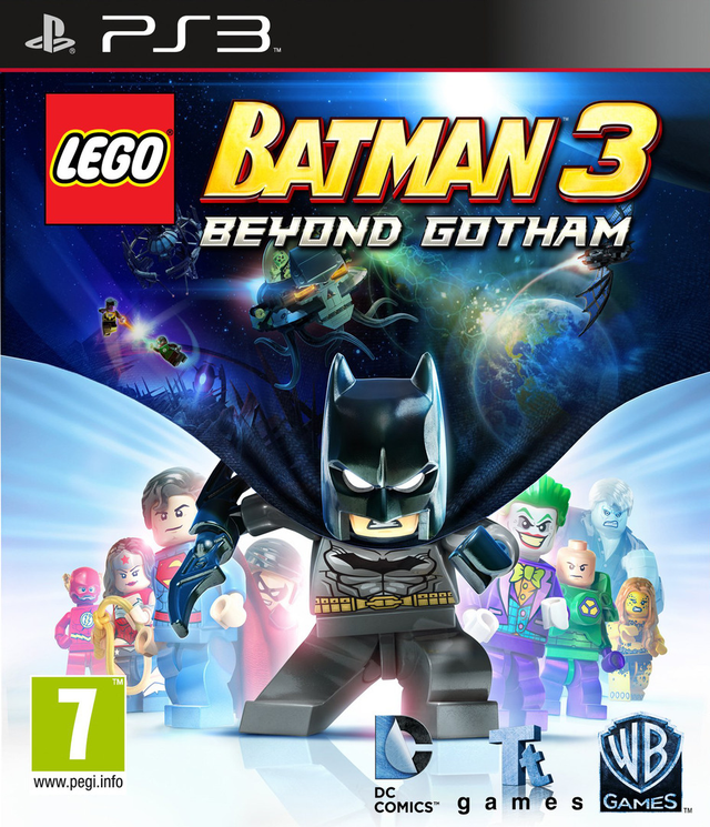PlayStation 3 LEGO Batman 3 Beyond Gotham, doos voorkant, tweedehands