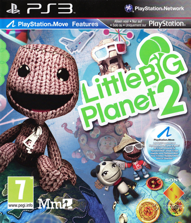 PlayStation 3 LittleBigPlanet 2, doos voorkant, tweedehands