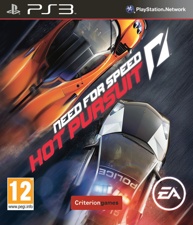 PlayStation 3 Need for Speed Hot Pursuit, doos voorkant, tweedehands