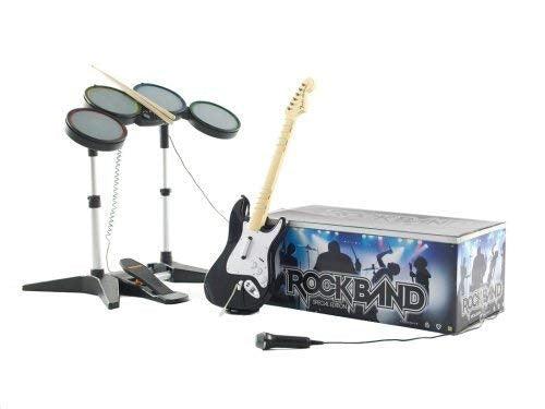 Playstation 3-Rock Band Band Set Incl. Drumstel, Gitaar en Microfoon (Ook geschikt voor Playstation 4) Tweedehands