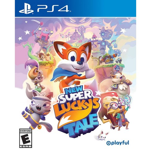 PlayStation 4 New Super Lucky's Tale, doos voorkant, Amerikaanse ESRB-uitgave, tweedehands