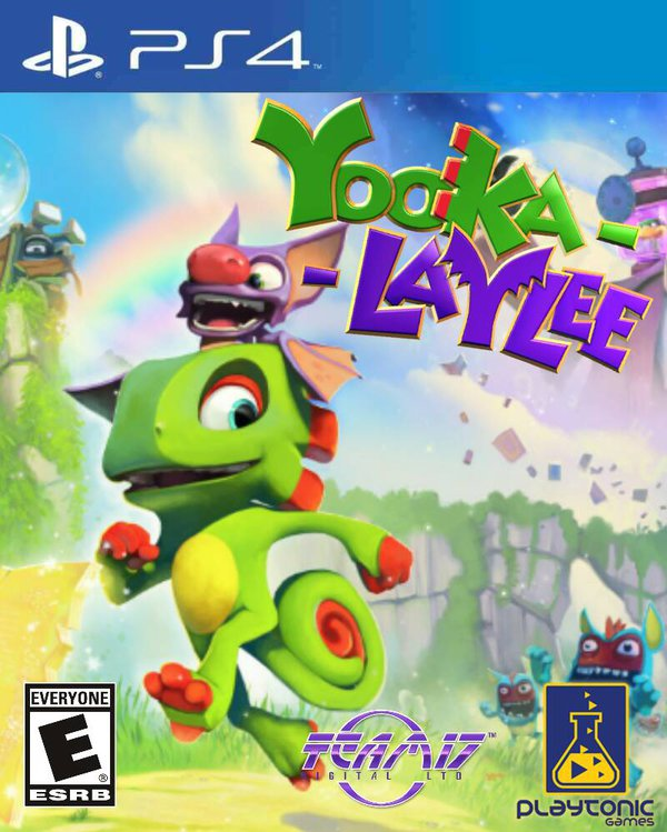 PlayStation 4 Yooka-Laylee, doos voorkant, Amerikaanse ESRB-uitgave, tweedehands
