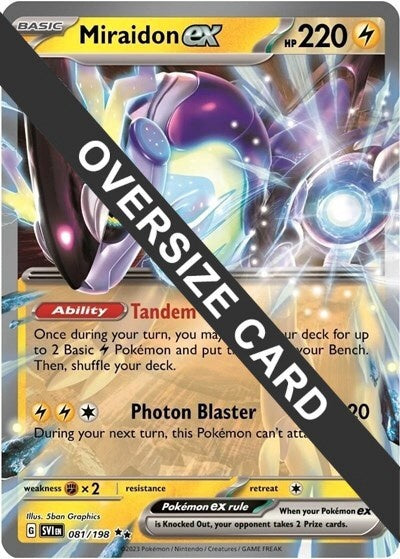 Pokemon-Miraidon EX (081/198) (Jumbo Card) [Scarlet & Violet: Base Set] (Nieuw)
