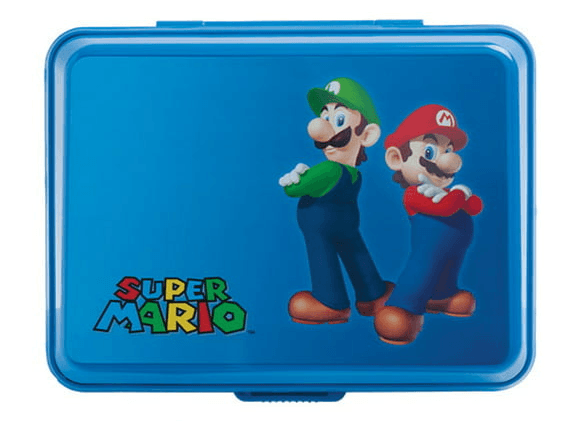 PowerA hard carry case voor Nintendo 3DS XL Super Mario, blauw, koffertje met Mario en Luigi op het deksel, tweedehands