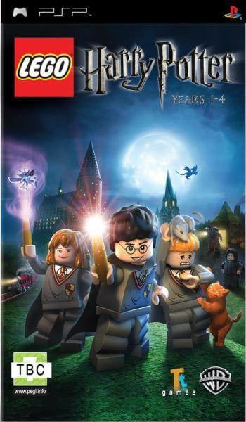 PlayStation Portable PSP LEGO Harry Potter Years 1-4, voorlopige hoes met Harry, Ron en Hermelien bij Zweinstein, tweedehands