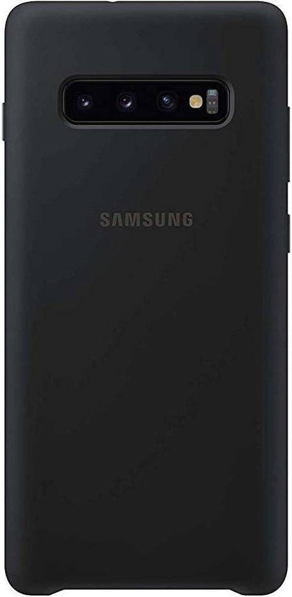 Samsung-Galaxy S10 Plus Silicone Cover - Zwart (Nieuw)