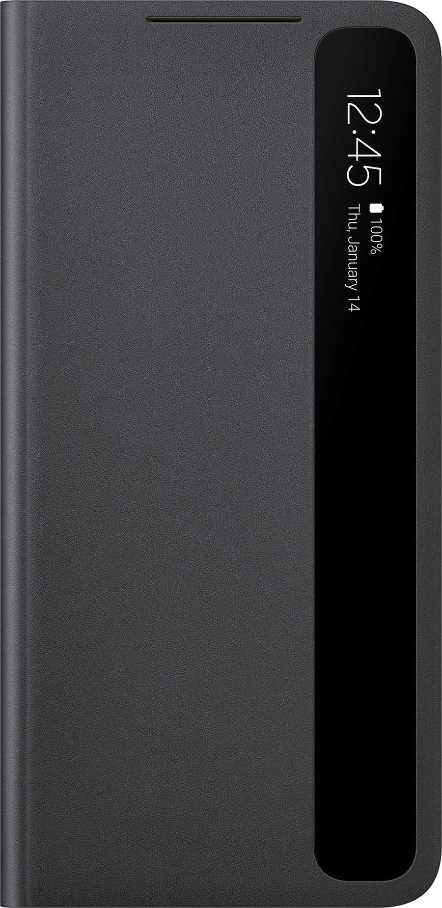 Samsung-Samsung Galaxy S21+ Smart Clear View Cover Case - Zwart (Nieuw)