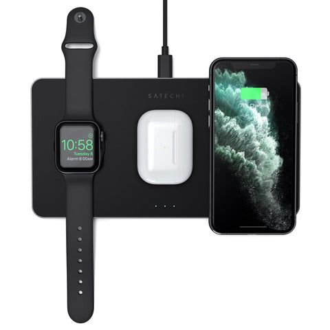 Satechi-Trio Wireless Charging Pad 3-in-1 Draadloze Oplaadstation Tweedehands