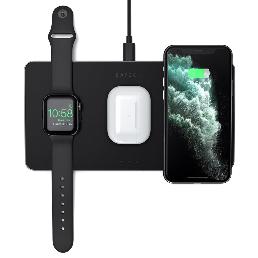 Satechi-Trio Wireless Charging Pad 3-in-1 Draadloze Oplaadstation Tweedehands