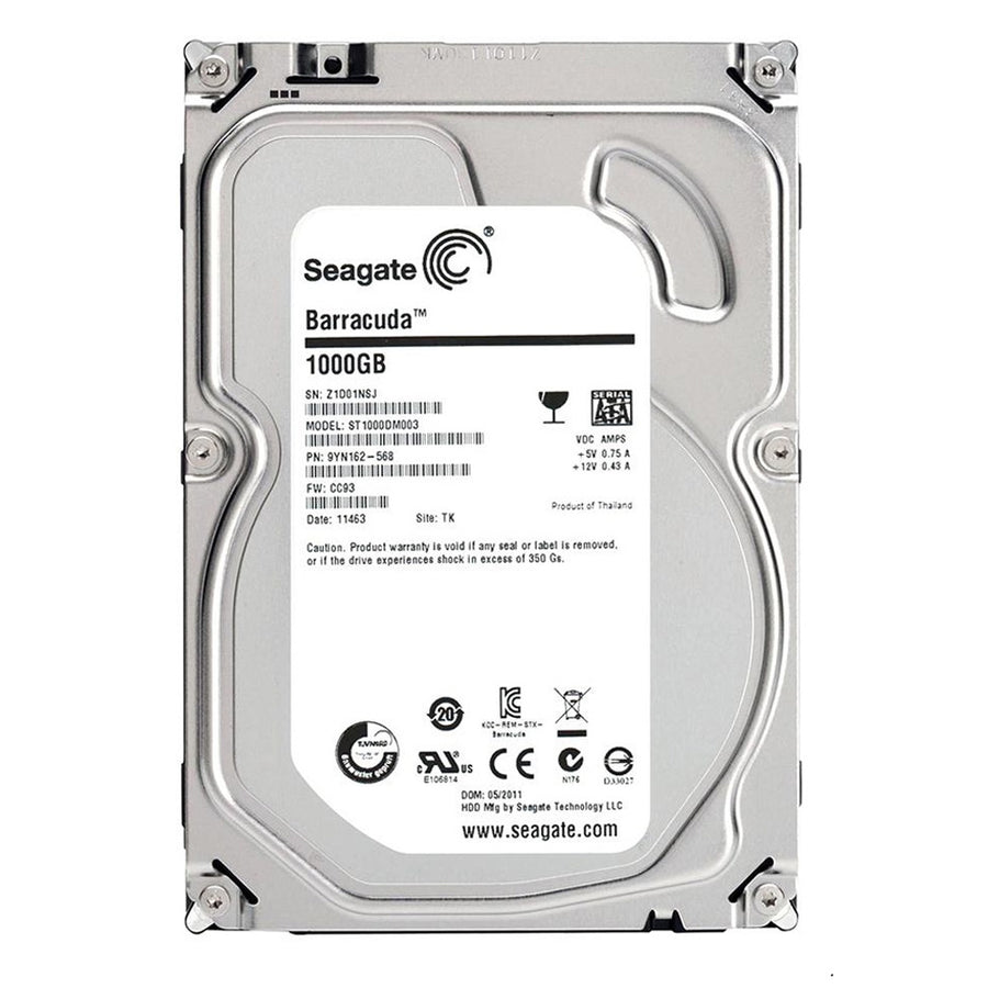 Seagate-Harde Schijf Pipeline HD 1000 GB, Internal, 7200 RPM, 3.5" (ST1000DM003) Tweedehands