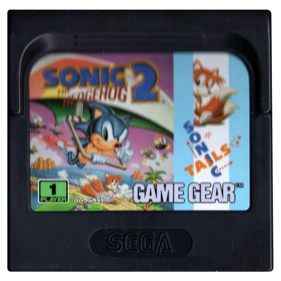 Sega Game Gear-Sonic The Hedgehog 2 Sonic Tails (Losse Cassette) Tweedehands