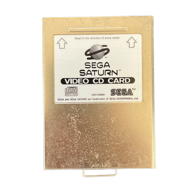 SEGA Saturn Video CD Card, kaart met opschrift Sega Saturn Video CD, tweedehands