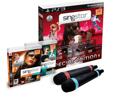 SingStar-Pop-editie en Volume 3 + Microfoons Draadloos voor Playstation 3 Tweedehands