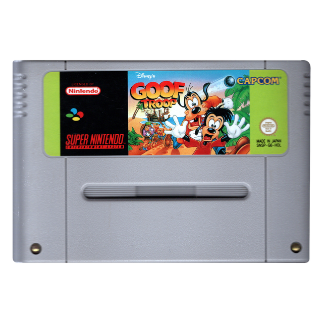 Super Nintendo SNES Goof Troop, losse cassette, tweedehands