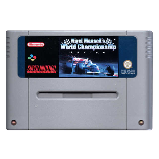 Super Nintendo SNES Nigel Mansell's World Championship Racing, losse cassette, tweedehands