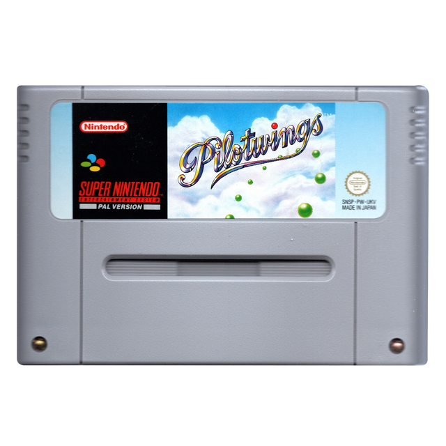 Super Nintendo SNES Pilotwings, losse cassette, tweedehands