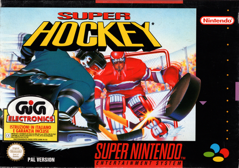 SNES-Super Hockey (In doos) Tweedehands
