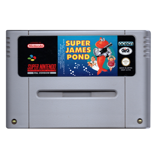 Super Nintendo SNES Super James Pond, losse cassette, tweedehands